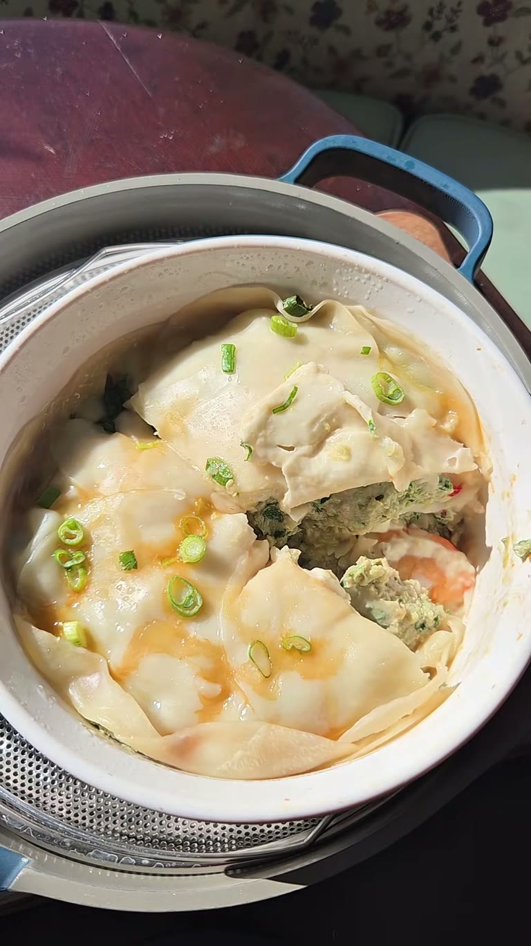 Soupy Dumpling Lasagna